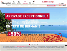 Tablet Screenshot of decoplus-parquet.com